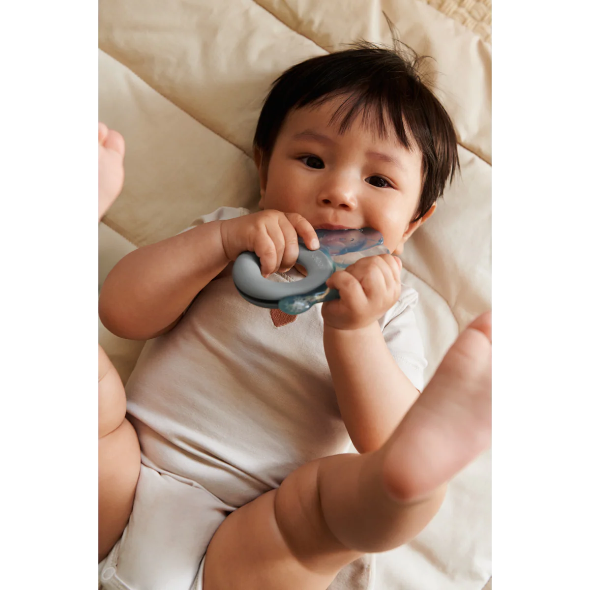 Rita Elephant Cooling Teether 2-Pack Sandy / Dove blue