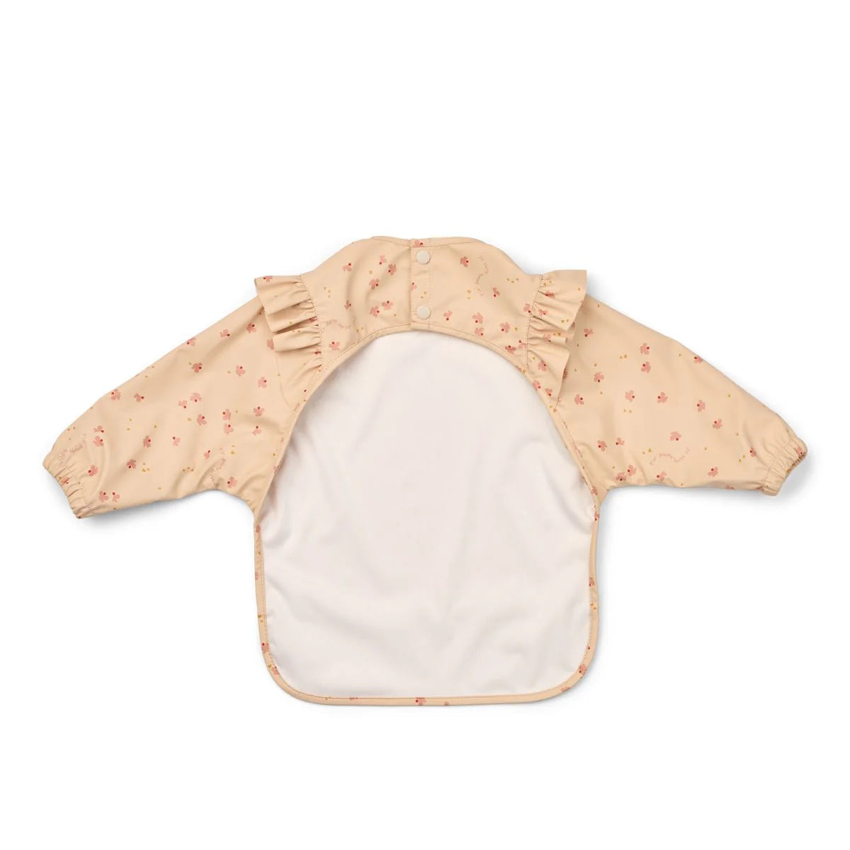 Merle Ruffle Cape Bib Mini Butterfly / Apple blossom