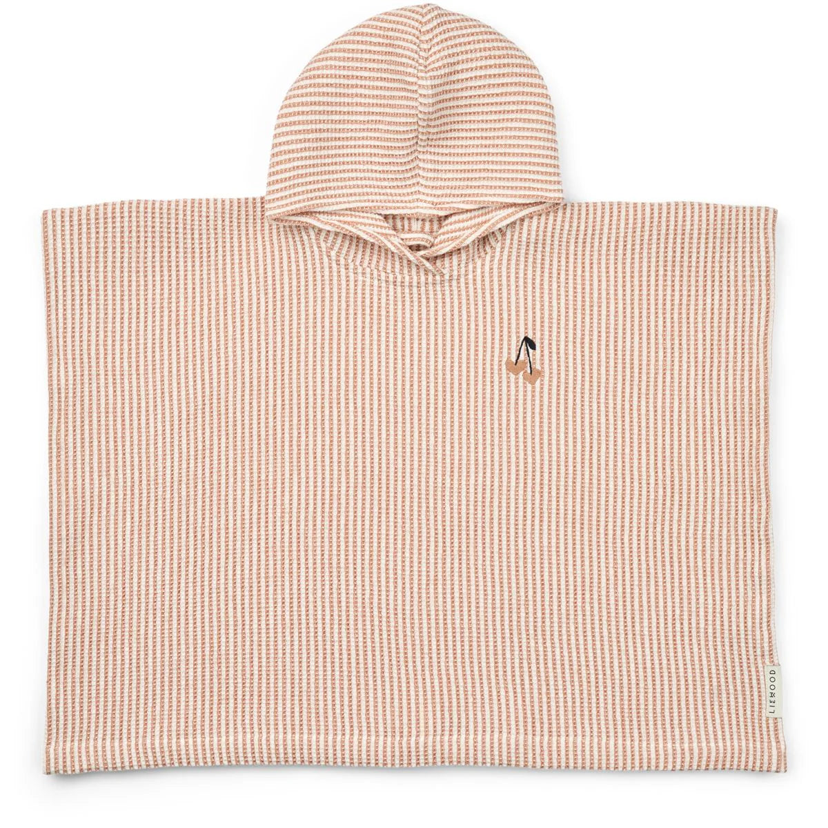 Paco Embroidery Poncho stripe - Tuscany rose / Creme de la creme