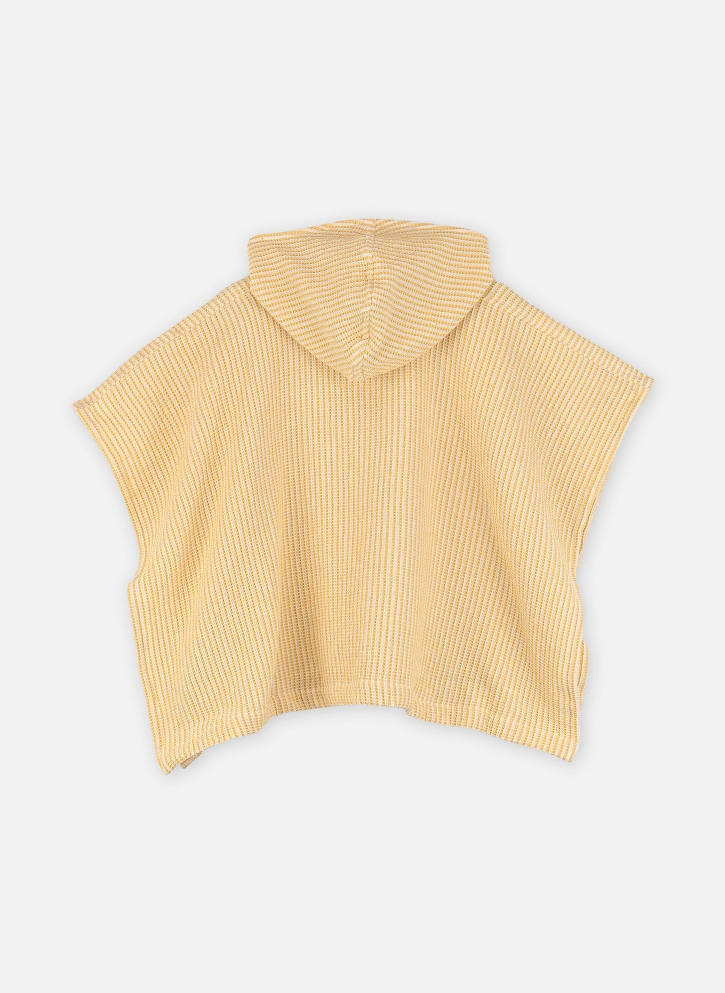 Paco Embroidery Poncho stripe - Lemon Yellow / Creme de la creme
