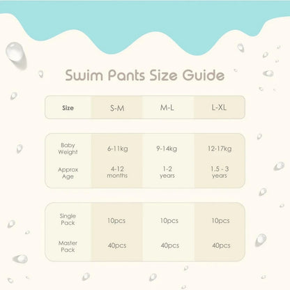 Organic Swim Pants - Size L-XL - 12-17KG