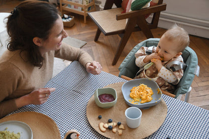 4-piece silicone dinner set - Pebble