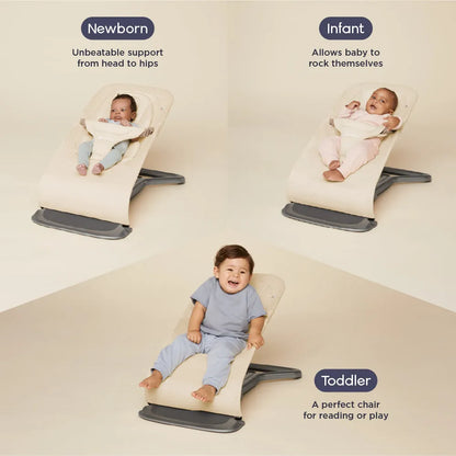 3-IN-1 Evolve Mesh Baby Bouncer - Cream
