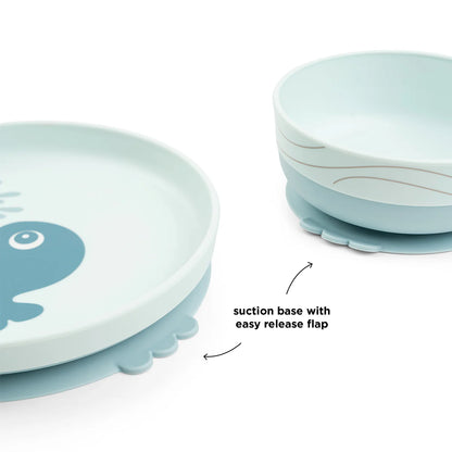 Foodie 3pc dinner set - Wally - Blue