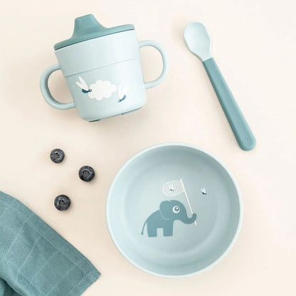 Foodie First Meal Set - 3 Pcs - Elphee - Blue
