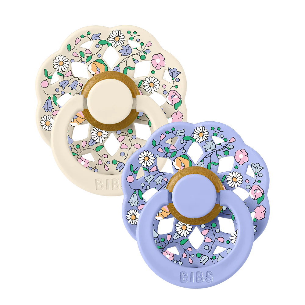 BIBS x LIBERTY Boheme - Pacifiers - Size 1 - Chloe Meadow - Ivory Mix