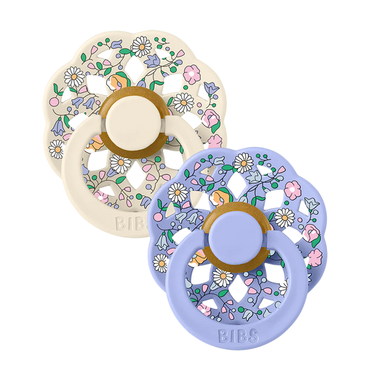 BIBS x LIBERTY Boheme - Pacifiers - Size 2 - Chloe Meadow - Ivory Mix