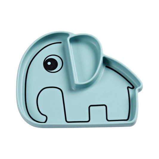 Silicone Stick & Stay plate - Elphee - Blue