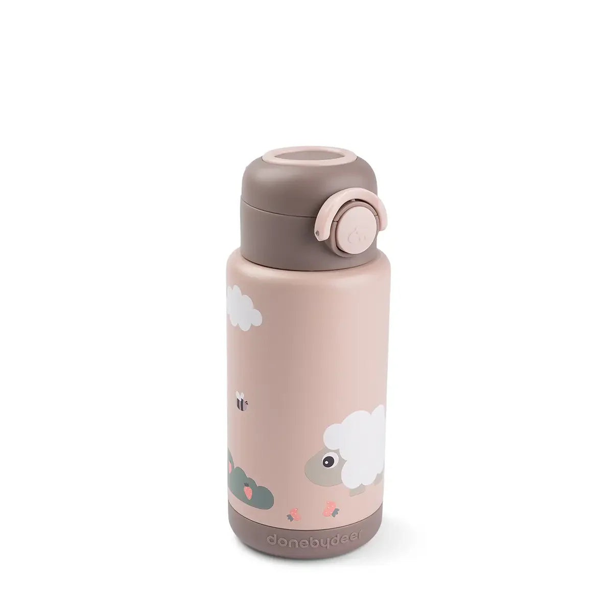 insulated bottle - tiny farm - powder - 340 ml