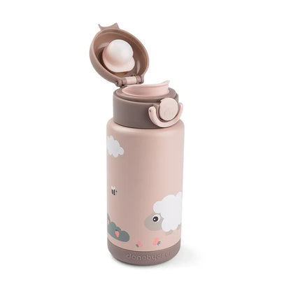 insulated bottle - tiny farm - powder - 340 ml