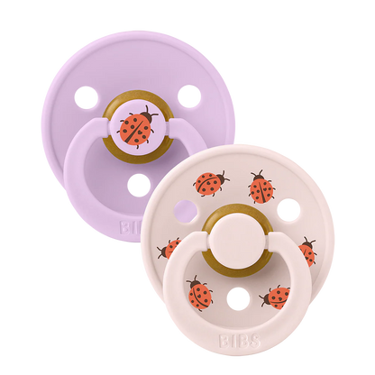 BIBS - Studio - Size 1 - Ladybug - Violet Sky/Petal