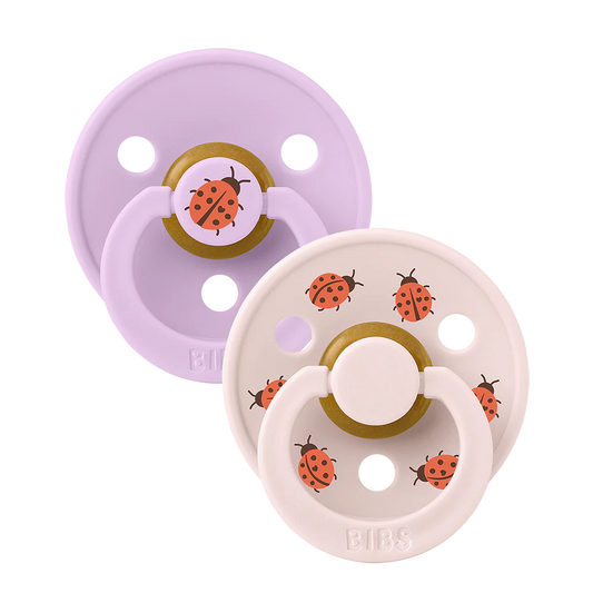 BIBS - Studio - Size 1 - Ladybug - Violet Sky/Petal