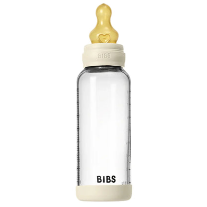 Baby Glass Bottle Set 240ml Latex -  Ivory