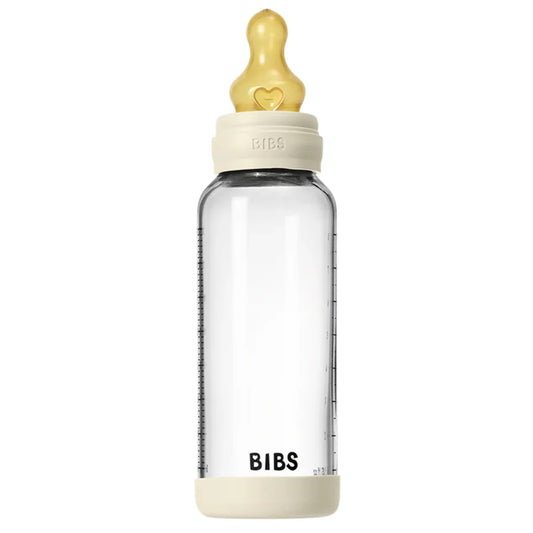 Baby Glass Bottle Set 240ml Latex -  Ivory