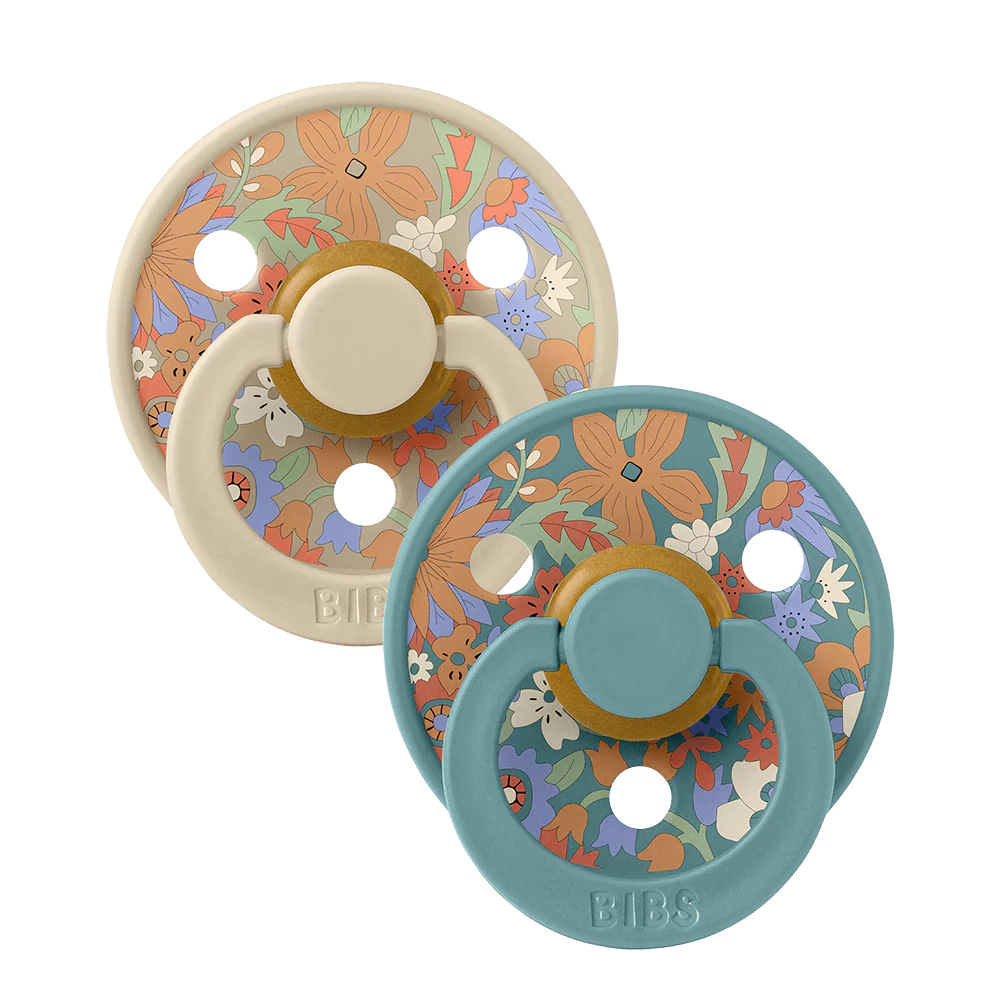 BIBS x LIBERTY Colour 2 Pack - Size 2 - Pack June Blossom - Vanilla Hush Mix