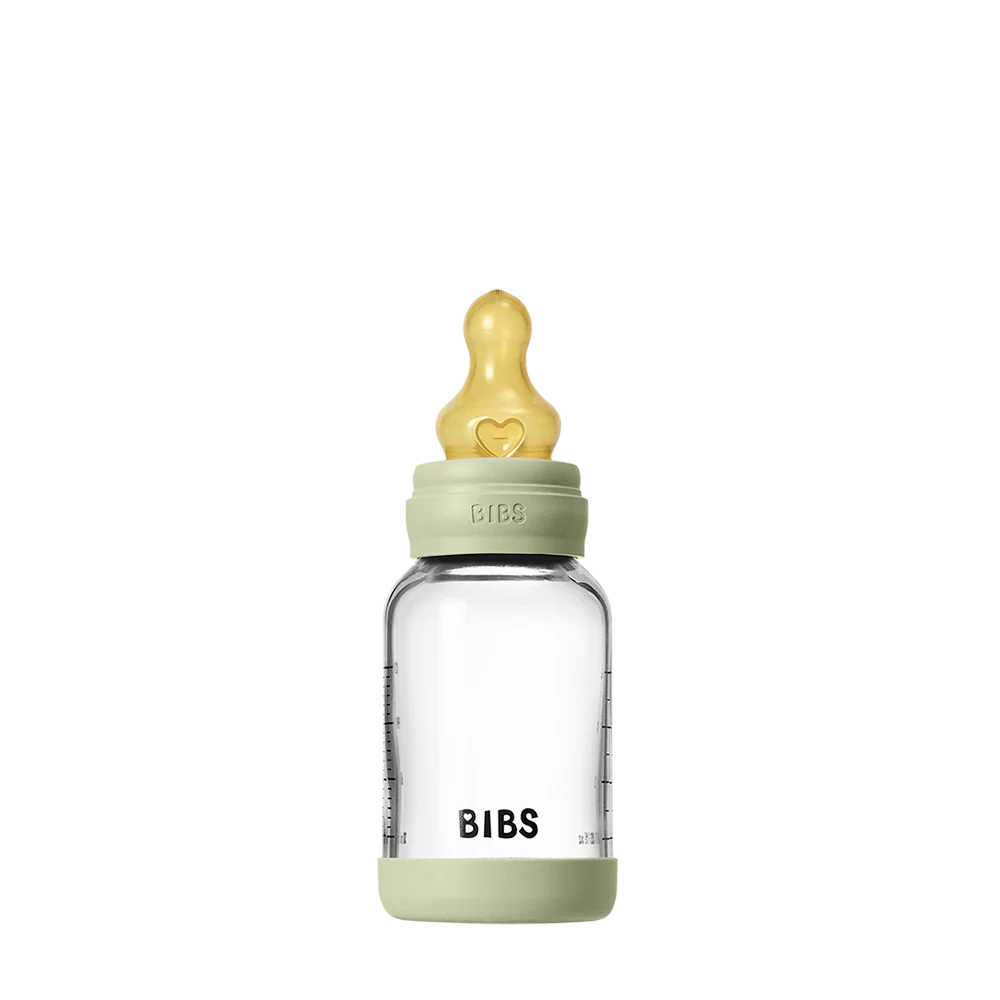 Baby Glass Bottle Boheme Set 120ml Latex - Sage