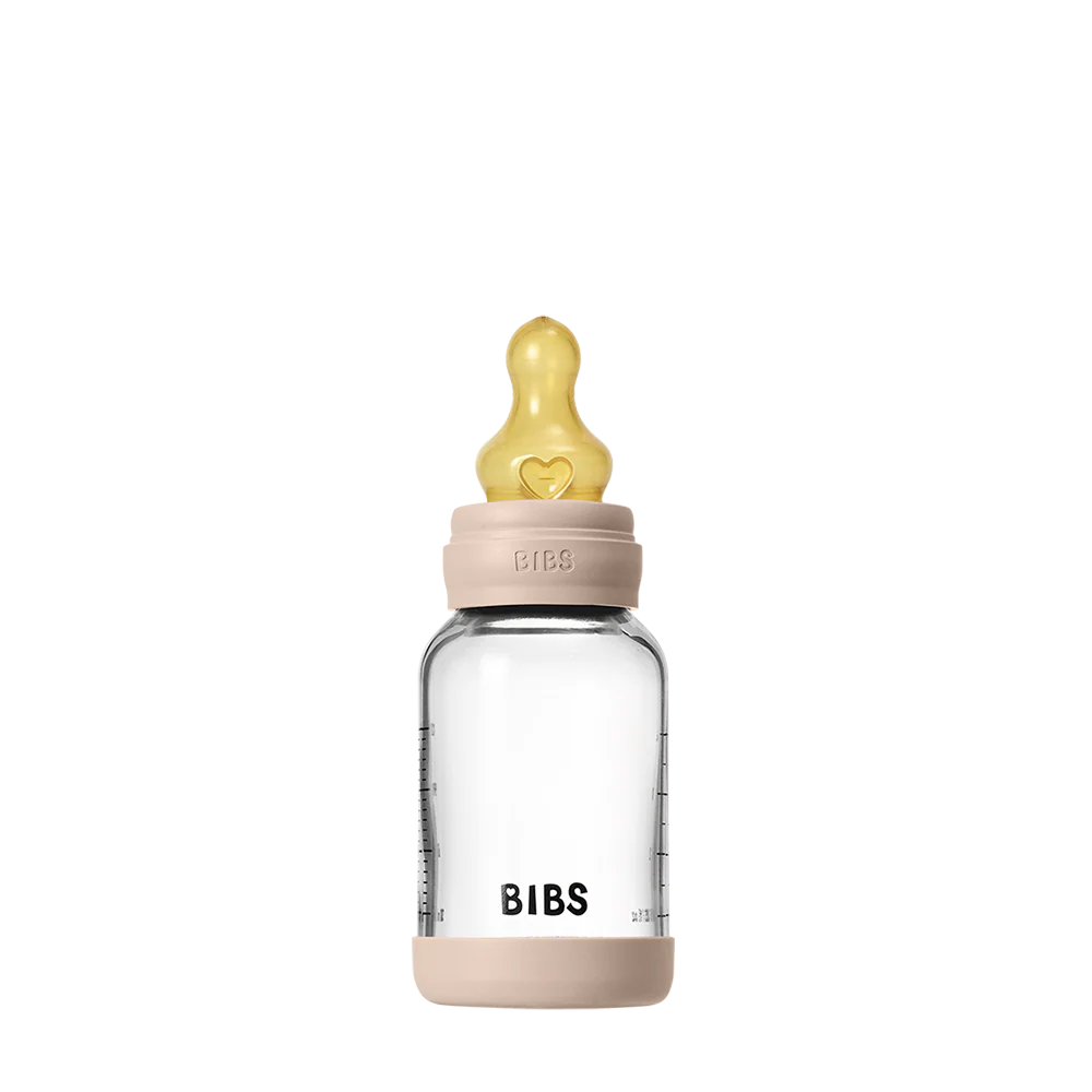 Baby Glass Bottle Boheme Set 120ml Latex - Blush