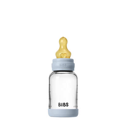 Baby Glass Bottle Boheme Set 120ml Latex - Blue