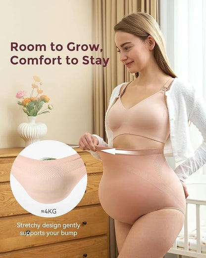 Maternity High Waist Soft Underwear - Large - 3 pc
