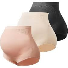 Maternity High Waist Soft Underwear - Large - 3 pc