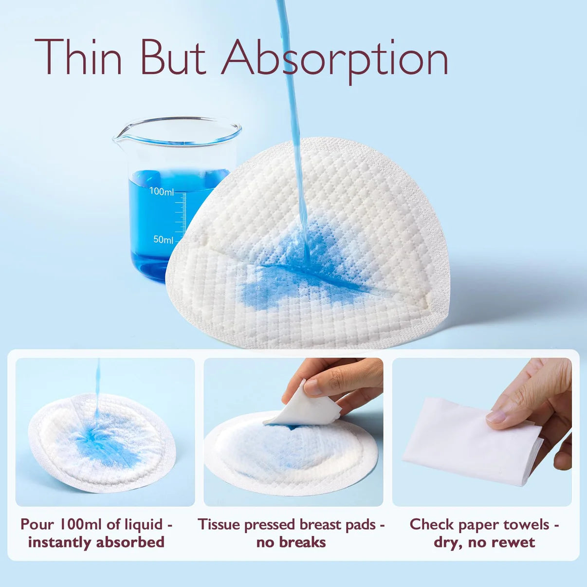 Ultra-Thin Disposable Nursing Pads - 60 pcs