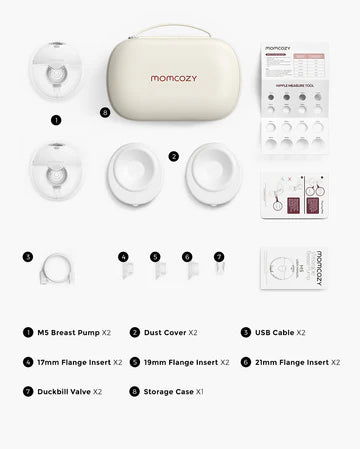 All-in-one M5 Wearable Breast Pump - Double - Painlessly Pump