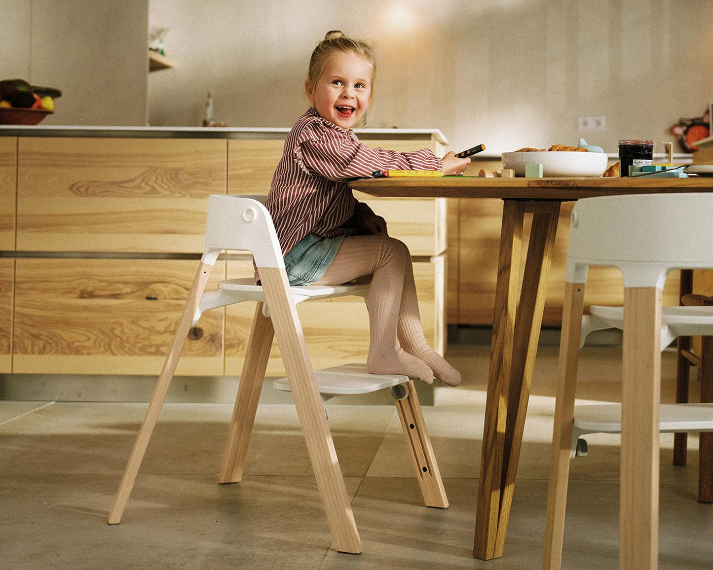 Stokke® Steps™ High Chair - Natural/White