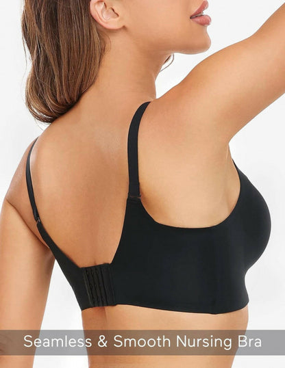 Seamless Nursing Bra - Black - Large