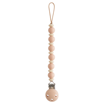 Silicone Pacifier Clip | Luna - Blush