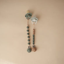 Load image into Gallery viewer, Silicone Pacifier Clip | Luna - Dried Thyme
