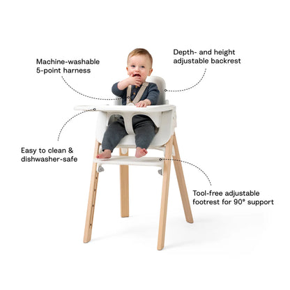 Stokke® Steps™ High Chair - Natural/White