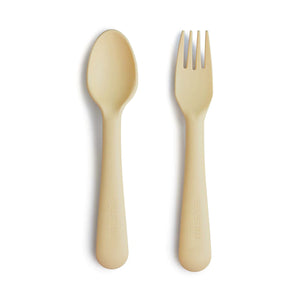Fork and Spoon Set - Pale Daffodil
