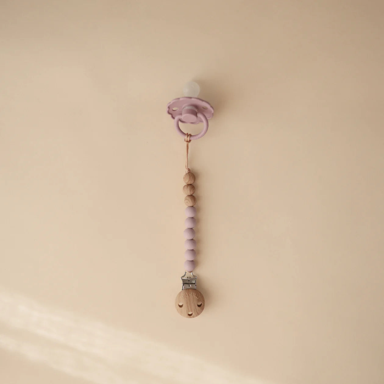 Pacifier Clip | Eva - Mauve