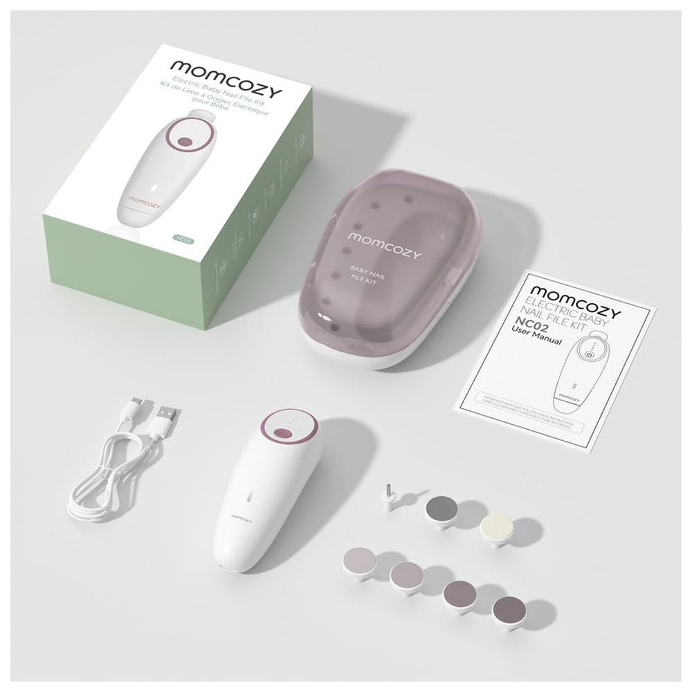 Electric Baby Nail File Kit - Pink