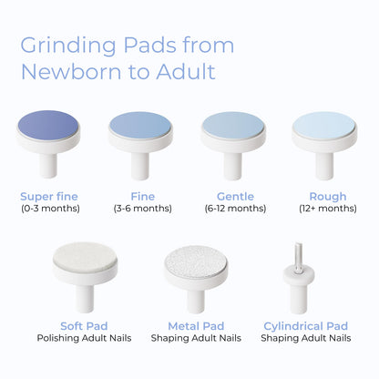 Electric Baby Nail File Kit - Blue