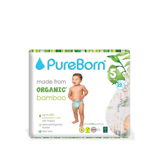 Organic Diapers Size 5 - 11-18kg - 22 Diapers