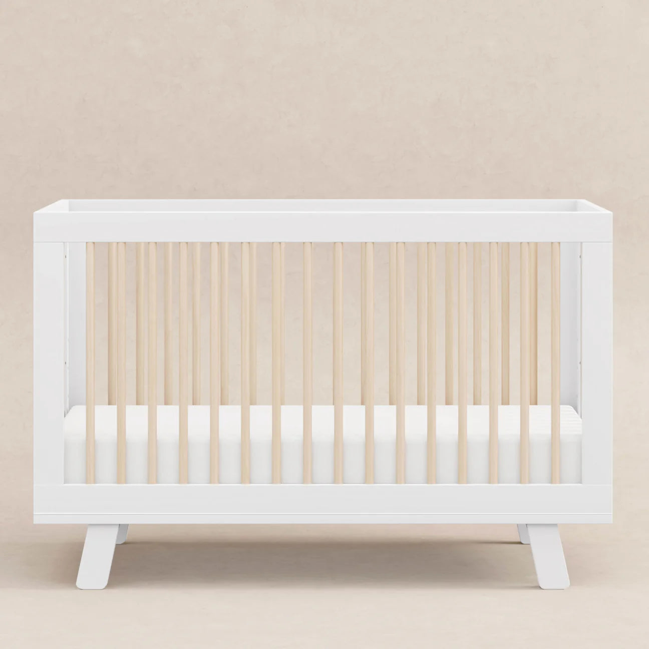 Pre-Order Hudson 3-in-1 Convertible Crib - White/Washed Natural