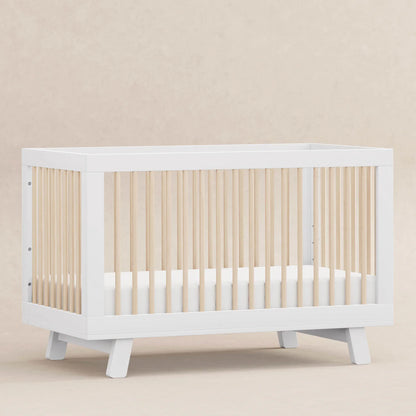 Pre-Order Hudson 3-in-1 Convertible Crib - White/Washed Natural