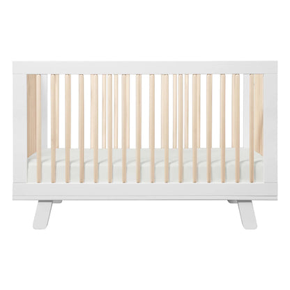 Pre-Order Hudson 3-in-1 Convertible Crib - White/Washed Natural