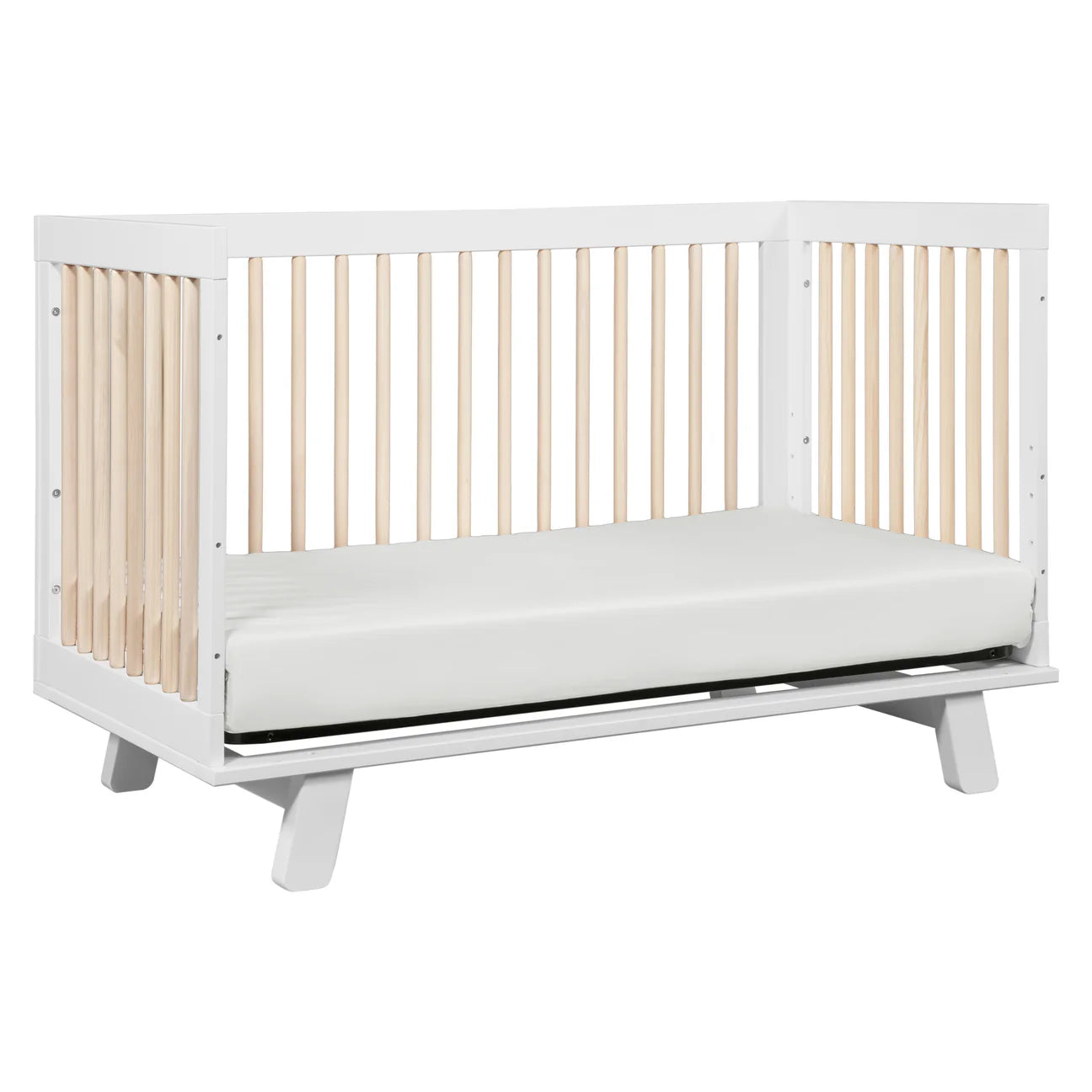 Pre-Order Hudson 3-in-1 Convertible Crib - White/Washed Natural