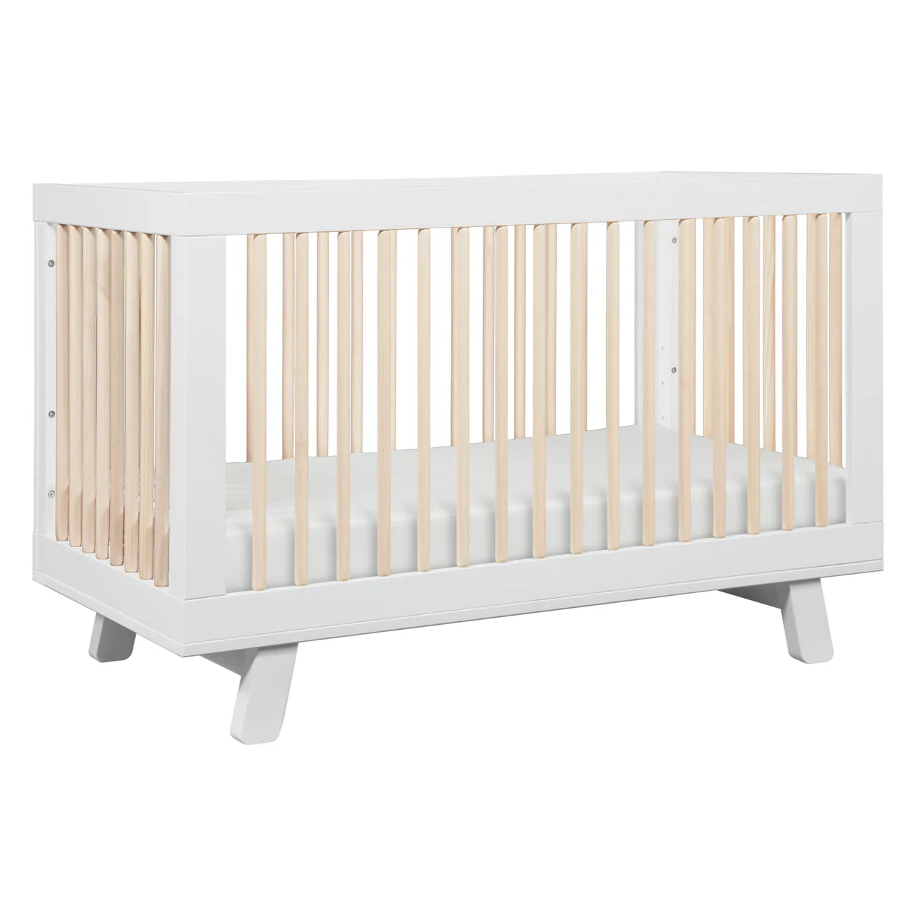 Pre-Order Hudson 3-in-1 Convertible Crib - White/Washed Natural