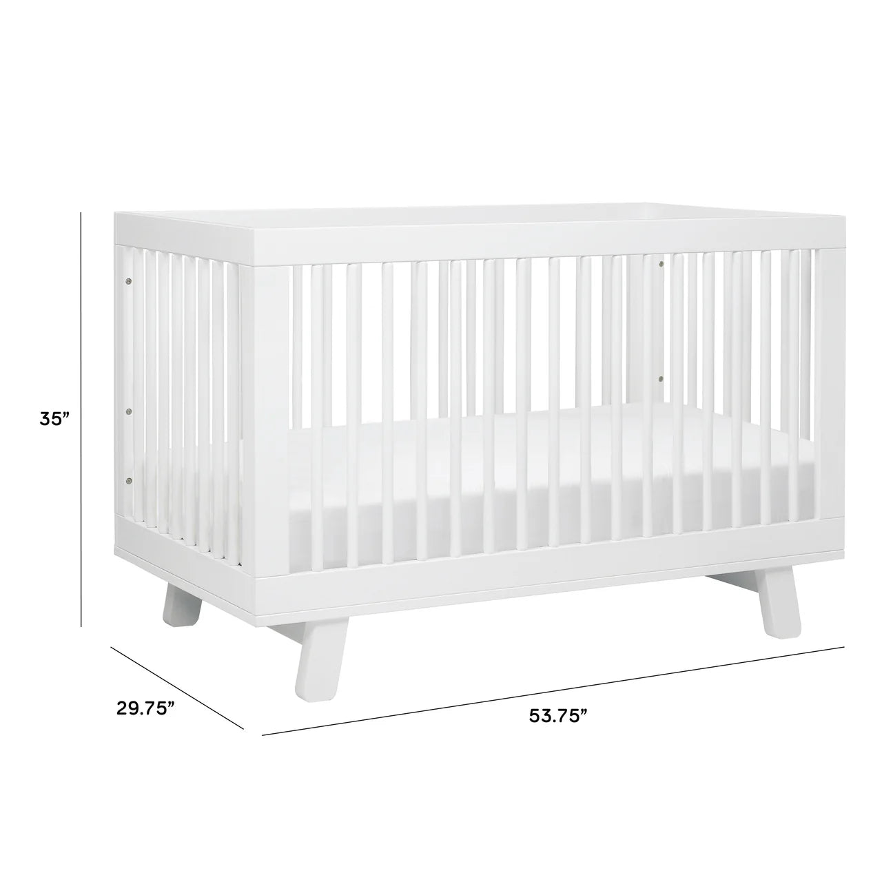 Pre-Order Hudson 3-in-1 Convertible Crib - White