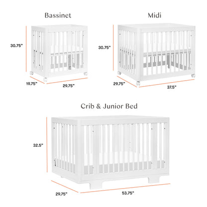 Pre-Order Yuzu 8-in-1 Convertible Crib - White