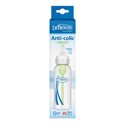 Narrow-Neck Natural Flow Anti-Colic Options + Bottle - 250ml -Level 1 Nipple