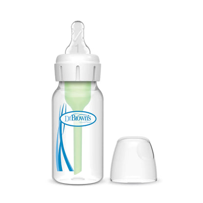 Narrow-Neck Natural Flow Anti-Colic Options + Bottle - 120ml - Level 1 Nipple