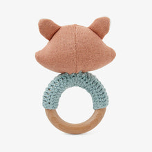 Load image into Gallery viewer, Felix Fox Wooden Baby Rattle
