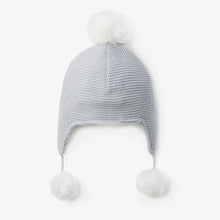 Load image into Gallery viewer, Sofia &amp; Finn Pale Blue Pom Pom Baby Hat

