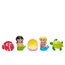 Load image into Gallery viewer, Mermaid Party Squirtie Baby Bath Toys
