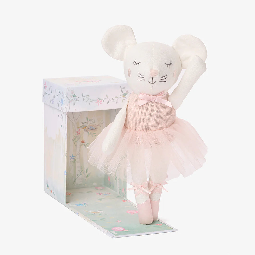 Mia The Mouse Ballerina Linen Toy Boxed