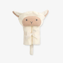 Load image into Gallery viewer, Lambie Hooded Baby Bath Wrap
